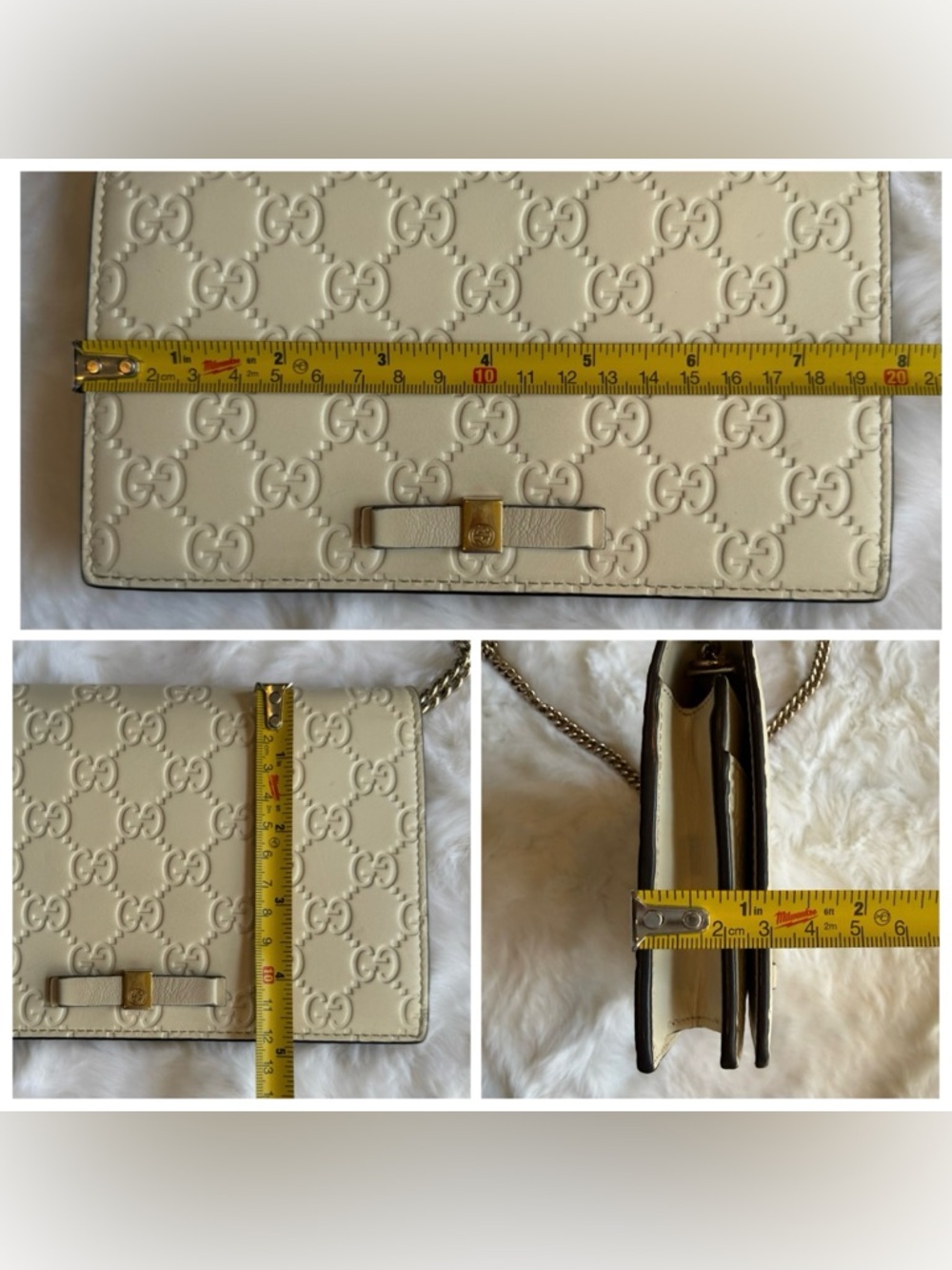 Gucci Guccissima Leather Wallet on a Chain - Picture 15 of 16